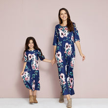 Load image into Gallery viewer, New Autumn Mommy and Me Floral Dresses Family Matching Outfits