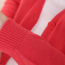 Load image into Gallery viewer, Solid Color Long Sleeve Buttons Cardigan