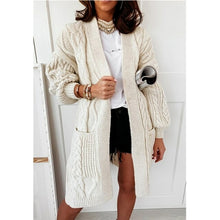 Load image into Gallery viewer, Women Long Sleeve Knitted Cardigan Sweater