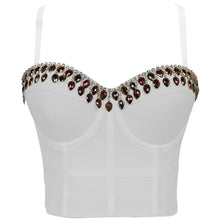 Load image into Gallery viewer, New Bustier Mesh Top Women Clothing Harajuku Beading Party Tops