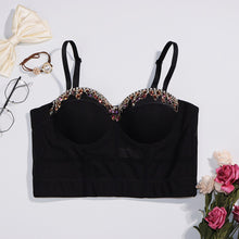 Load image into Gallery viewer, New Bustier Mesh Top Women Clothing Harajuku Beading Party Tops