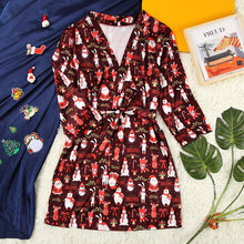 Load image into Gallery viewer, New Cartoon Satin Robes Women Sleepwear Woman Bathrobe For Home
