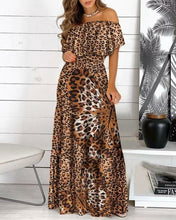 Load image into Gallery viewer, Vestidos Largos De Verano De Leopardo | Women Maxi Dress Leopard -