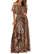 Load image into Gallery viewer, Vestidos Largos De Verano De Leopardo | Women Maxi Dress Leopard -