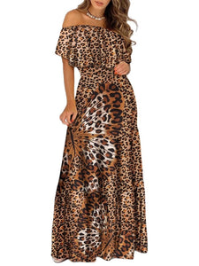 Vestidos Largos De Verano De Leopardo | Women Maxi Dress Leopard -