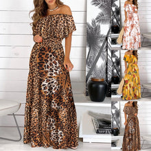 Load image into Gallery viewer, Vestidos Largos De Verano De Leopardo | Women Maxi Dress Leopard -