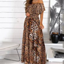 Load image into Gallery viewer, Vestidos Largos De Verano De Leopardo | Women Maxi Dress Leopard -