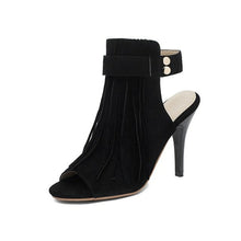 Load image into Gallery viewer, New Fashion Women's Sandals Spring Peep Toe Fringe Super High - Sophornlilly