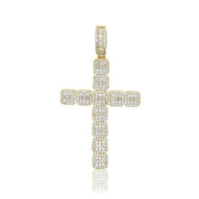 Load image into Gallery viewer, New Iced Out Bling Pray Cross Pendant Necklace 5A Cubic Zirconia - Sophornlilly