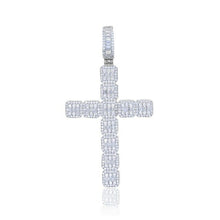 Load image into Gallery viewer, New Iced Out Bling Pray Cross Pendant Necklace 5A Cubic Zirconia - Sophornlilly