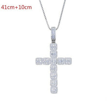 Load image into Gallery viewer, New Iced Out Bling Pray Cross Pendant Necklace 5A Cubic Zirconia - Sophornlilly