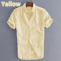 New Men Shirts Short Sleeves Male Clothing Brand Smart Casual