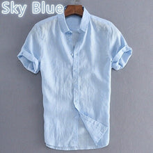 Load image into Gallery viewer, New Men Shirts Short Sleeves Male Clothing Brand Smart Casual