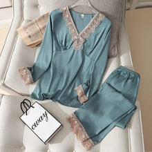 Load image into Gallery viewer, New Pajamas Set for Women Spring Summer Sexy Leopard Nightwear