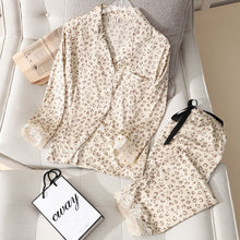Load image into Gallery viewer, New Pajamas Set for Women Spring Summer Sexy Leopard Nightwear