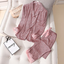 Load image into Gallery viewer, New Pajamas Set for Women Spring Summer Sexy Leopard Nightwear