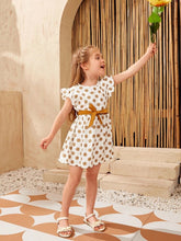 Load image into Gallery viewer, New Polka Dot Waist Fly Sleeve Family Matching Outfit Dress