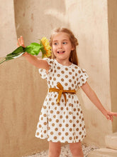 Load image into Gallery viewer, New Polka Dot Waist Fly Sleeve Family Matching Outfit Dress