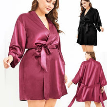 Load image into Gallery viewer, New Satin Bridesmaid Robes,White Faux Silk Wedding Bridal Sisters