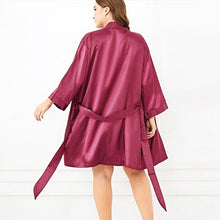 Load image into Gallery viewer, New Satin Bridesmaid Robes,White Faux Silk Wedding Bridal Sisters