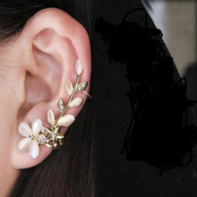 Load image into Gallery viewer, New Silver Plated Angel Wing Stylist Crystal Earrings Drop Dangle