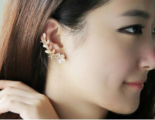 Load image into Gallery viewer, New Silver Plated Angel Wing Stylist Crystal Earrings Drop Dangle