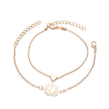 Load image into Gallery viewer, New Simple Female Personality Hollow Lotus Bracelets Christmas - Sophornlilly
