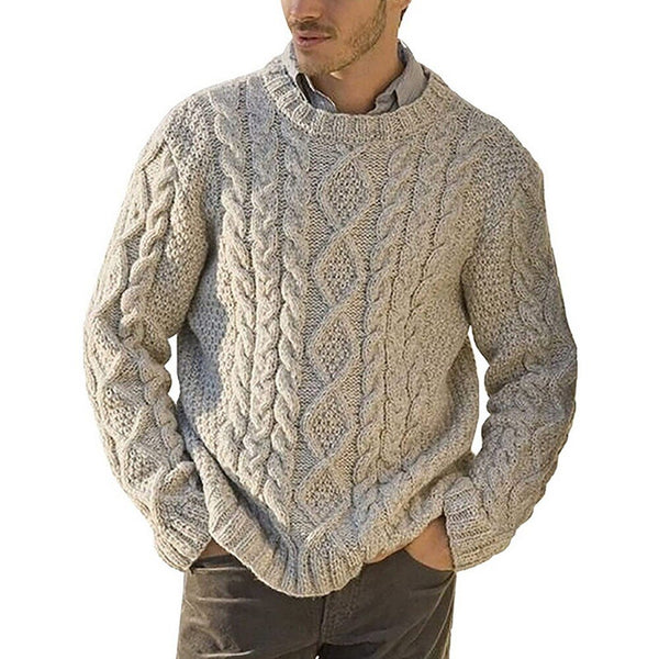 Men Sweaters Pullovers Minimalist Knitting