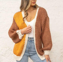 Load image into Gallery viewer, Knitted Sweater Ladies Spell color Long