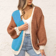 Load image into Gallery viewer, Knitted Sweater Ladies Spell color Long