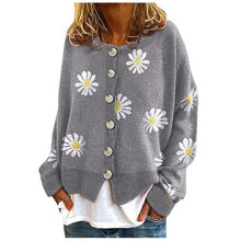 Load image into Gallery viewer, Little Daisy Sweater Cardigan Top Casual