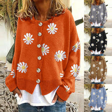 Load image into Gallery viewer, Little Daisy Sweater Cardigan Top Casual