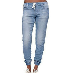 Skinny Middle Waist Ladies Lantern Jeans