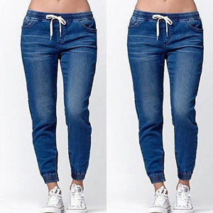 Skinny Middle Waist Ladies Lantern Jeans