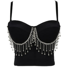 Load image into Gallery viewer, New Women's Sexy Beaded Tassel Tube Top Bodycon Suspender Top