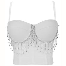 Load image into Gallery viewer, New Women's Sexy Beaded Tassel Tube Top Bodycon Suspender Top