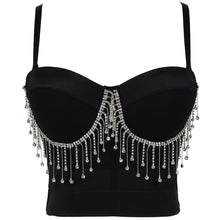 Load image into Gallery viewer, New Women's Sexy Beaded Tassel Tube Top Bodycon Suspender Top