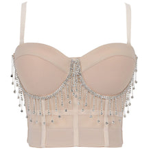 Load image into Gallery viewer, New Women's Sexy Beaded Tassel Tube Top Bodycon Suspender Top
