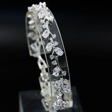 Load image into Gallery viewer, New arrival Bracelets For women Green Cubic Zirconia Silver Color