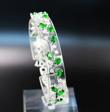 Load image into Gallery viewer, New arrival Bracelets For women Green Cubic Zirconia Silver Color