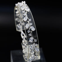 Load image into Gallery viewer, New arrival Bracelets For women Green Cubic Zirconia Silver Color