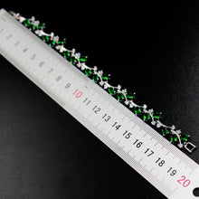 Load image into Gallery viewer, New arrival Bracelets For women Green Cubic Zirconia Silver Color