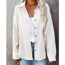 Load image into Gallery viewer, New style Spring Autumn Women's Shirt Solid Color Lapel Casual