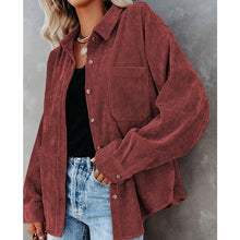 Load image into Gallery viewer, New style Spring Autumn Women's Shirt Solid Color Lapel Casual