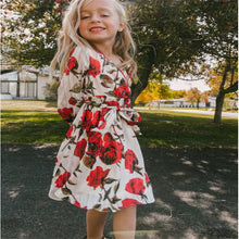 Load image into Gallery viewer, Printed Mother Daughter Flower Dress