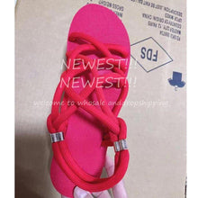 Load image into Gallery viewer, Sandals Woman Shoes Braided Rope Beach Shoes Open Toe Ladies - Sophornlilly