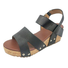 Load image into Gallery viewer, Sexy High Heels sandals Wedge Slippers Women Leather Sandals Plus