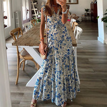 Load image into Gallery viewer, Sexy Women V Neck Vintage Boho Long Dress