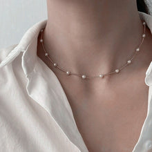Load image into Gallery viewer, Simple Baroque Pearl Choker Necklaces For Women Bead Gold Color - Sophornlilly