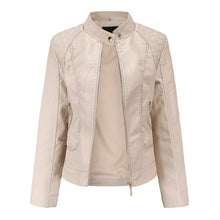 Load image into Gallery viewer, Spring Autumn Ladies Motorcycle Leather Jacket